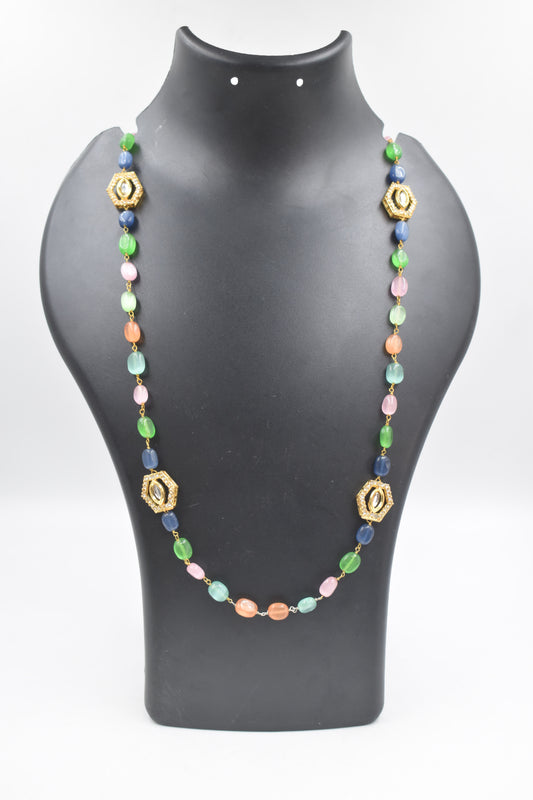 Designer Colorful Monalisa Stone Necklace