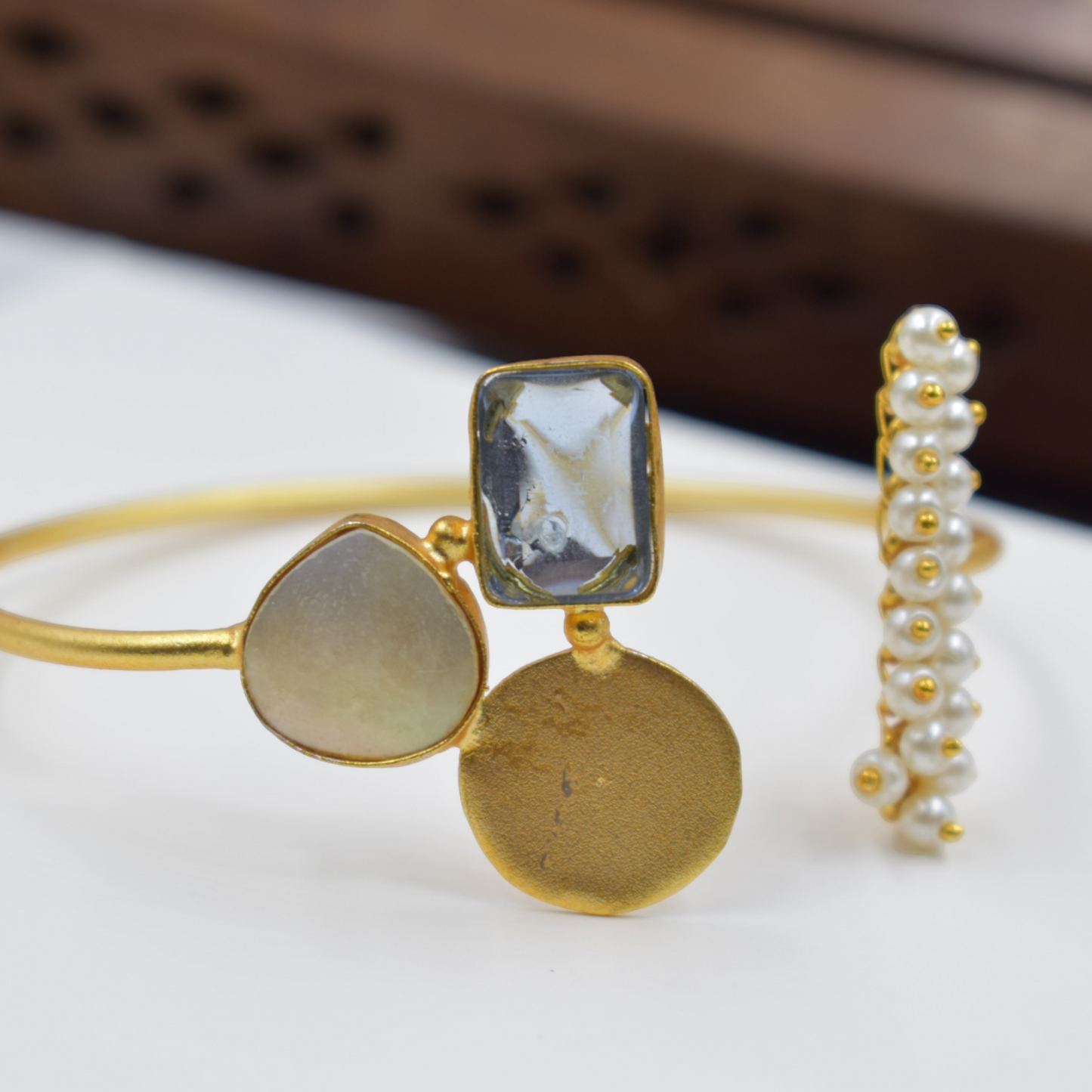 A Piece of beautiful goldplated stone bracelet